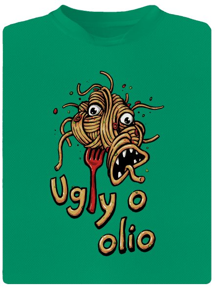 Ugly o olio dětské sportovní tričko Kelly Green Mal