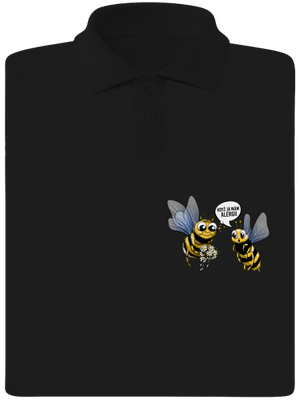 Alergická včelka pánská polokošile Black