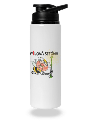 Pylová sezóna lahev na vodu White