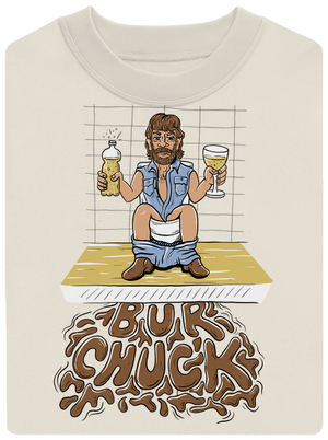 BurChuck unisex mikina bez kapuce Off White