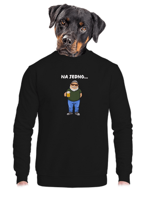 unisex mikina bez kapuce