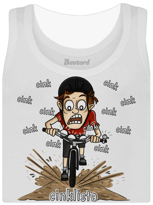 Cinklista dámské tílko klasické White