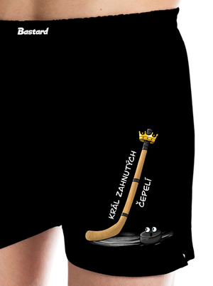 Král zahnutých čepelí - hokej pánské trenky Black