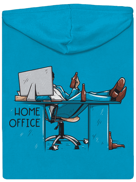Home Office dámská mikina na zip Blue Atol