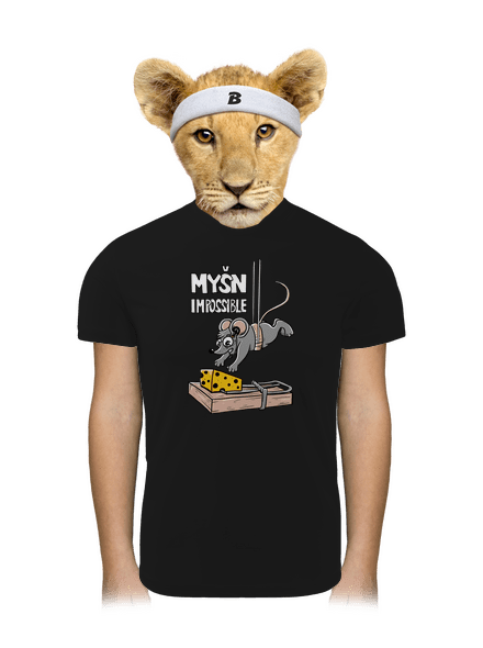 Myšn Impossible dětské sportovní tričko Black