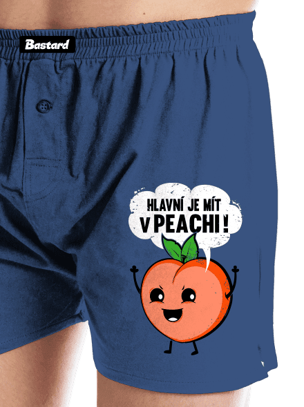 V peachi pánské trenky Blue