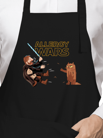 Allergy Wars zástěra Black