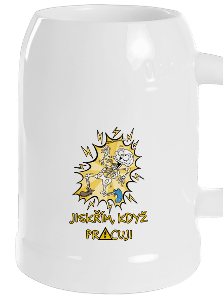 Jiskřím půllitr White