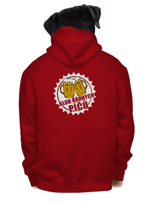 Klub řádných píčů pánská mikina na zip Red