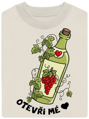 Otevři mé srdce unisex mikina bez kapuce Off White