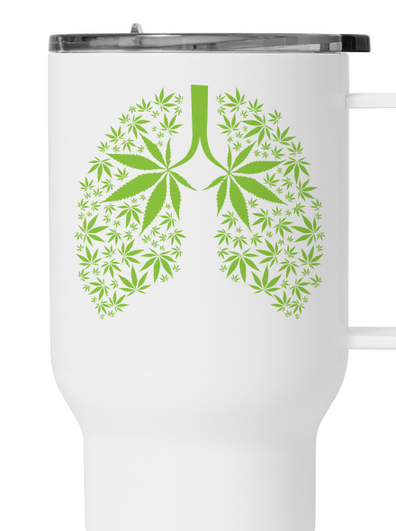 Ganja plíce termohrnek White