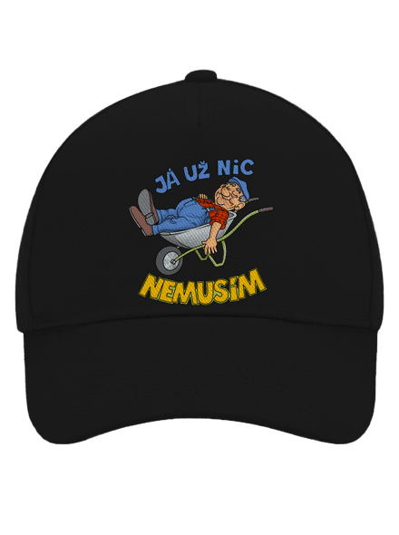 Nemusím kšiltovka baseballka Black