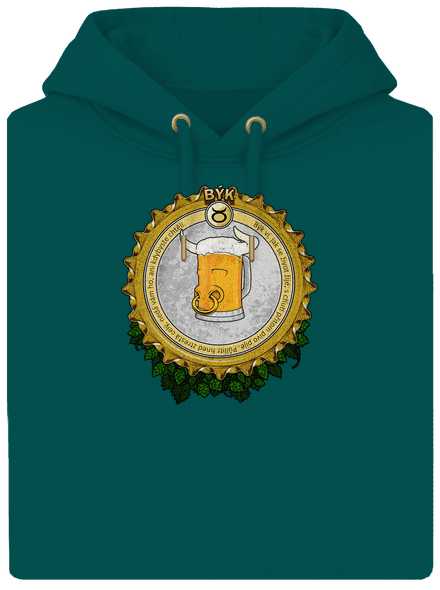 Pivní horoskop: Býk unisex mikina premium Emerald Green