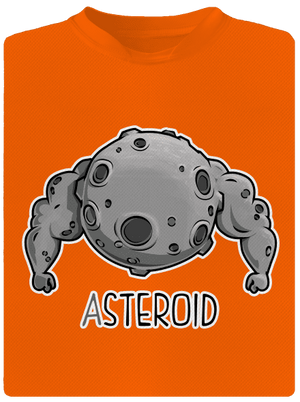 Asteroid dětské sportovní tričko Neon Orange