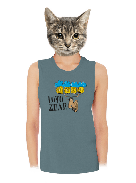 Lovu zdar dámské tílko volné Heather Deep Teal