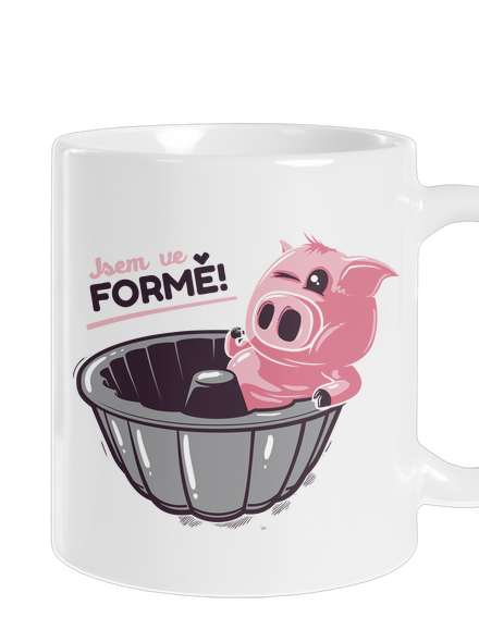 Ve formě klasický hrnek White