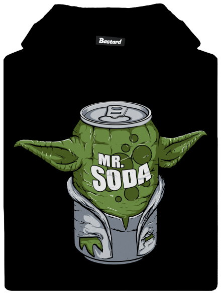 Mr. Soda dětská mikina klokanka Black