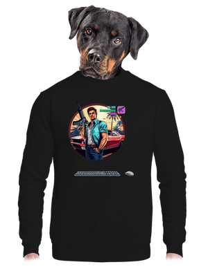 unisex mikina bez kapuce