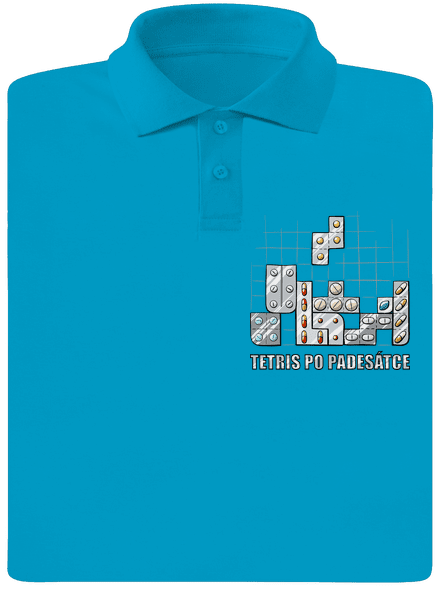 Tetris pánská polokošile Blue Atol