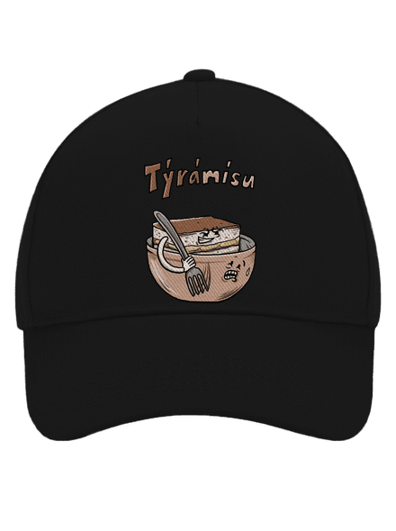 Týrámísu kšiltovka baseballka Black