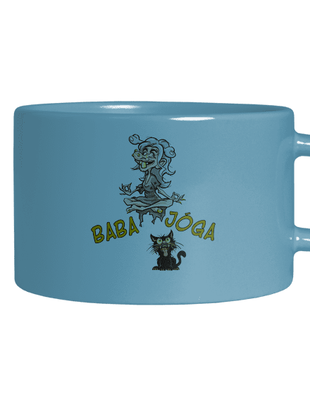 Baba Jóga hrnek makronka Blue Macaron
