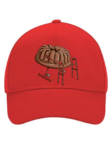 Bábovka kšiltovka baseballka Classic Red