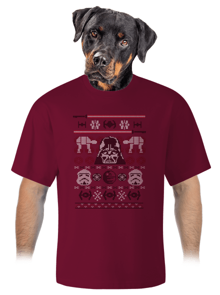 Vader na svetru unisex tričko oversized Garnet