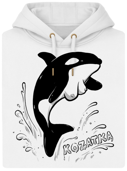 Kozatka unisex mikina premium Snowwhite