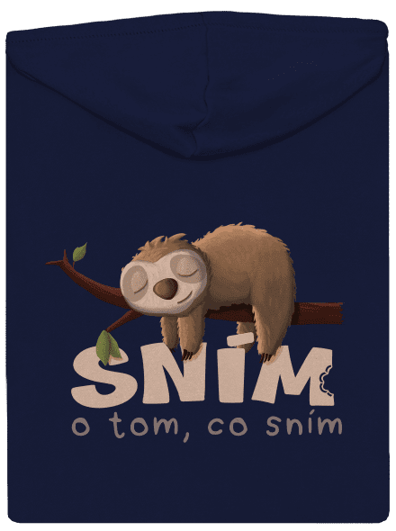 Sním o tom, co sním pánská mikina na zip Navy