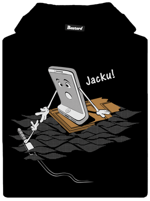 Jacku dětská mikina klokanka Black