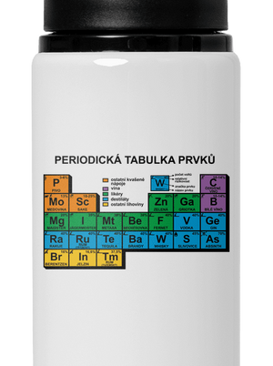 Periodická tabulka lahev na vodu White
