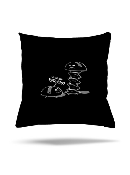 Vytočenej polštář Black