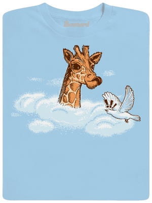 Žirafa v oblacích dětské tričko Sky Blue