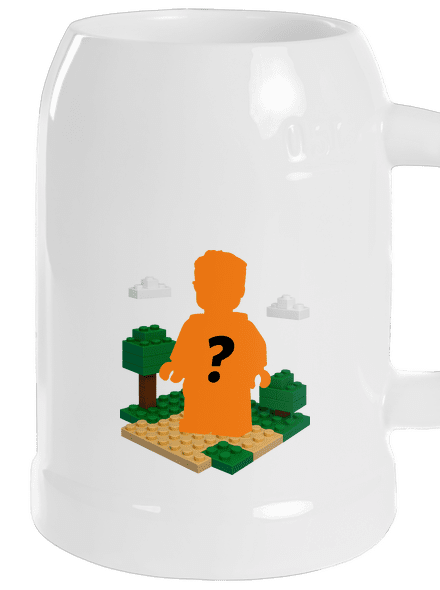 Lego postava z vlastní fotky půllitr White