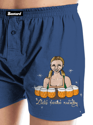 České ručičky pánské trenky Blue