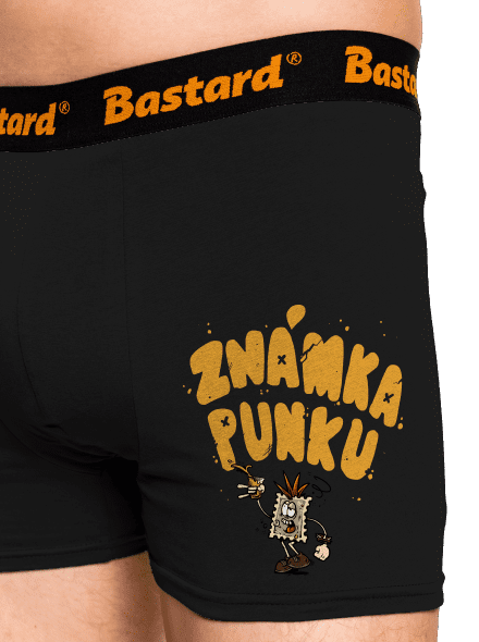 Vylitá známka punku  boxerky Black
