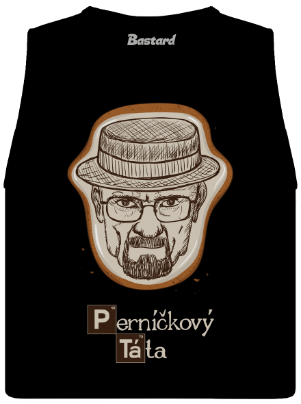 Perníčkový táta a Perníček dámské tílko volné Black