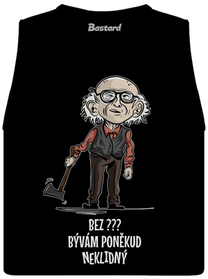 Neklidný - vlastní text dámské tílko volné Black