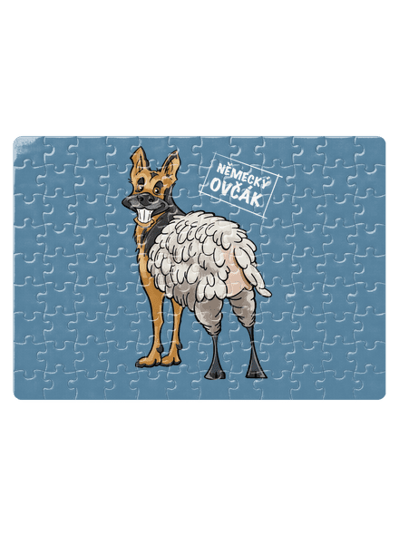 Německý ovčák puzzle White