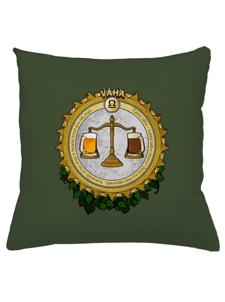 Pivní horoskop: Váha polštář Olive Green