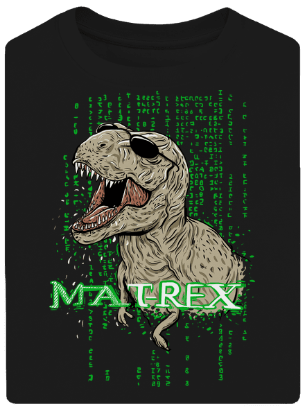 MAT-REX unisex tričko oversized Black