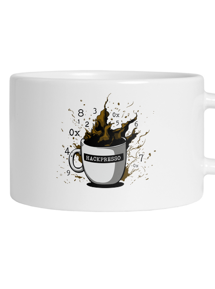 Hackpresso  hrnek makronka White