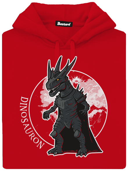Dinosauron pánská mikina klokanka Red