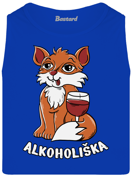 Vínová Alkoholiška pánské tílko Royal Blue