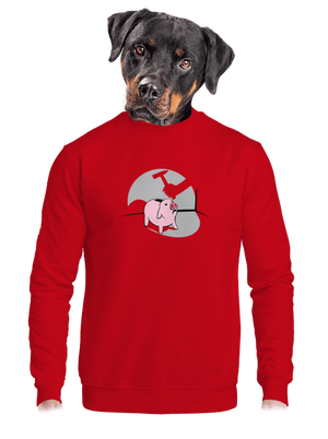 unisex mikina bez kapuce