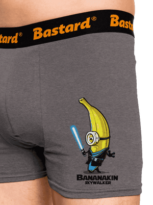 Bananakin Skywalker boxerky Gray Melange
