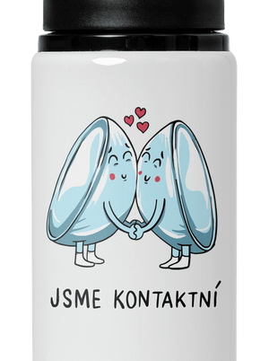 Kontaktní čočky lahev na vodu White