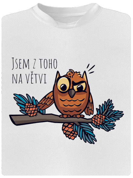 Jsem na větvi dětské sportovní tričko White