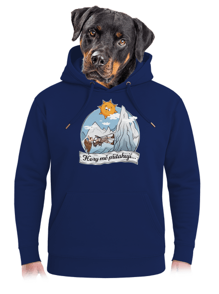 Hory mě přitahují unisex mikina premium Navy