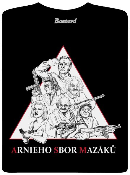 Arnieho sbor mazáků  pánské tričko Black